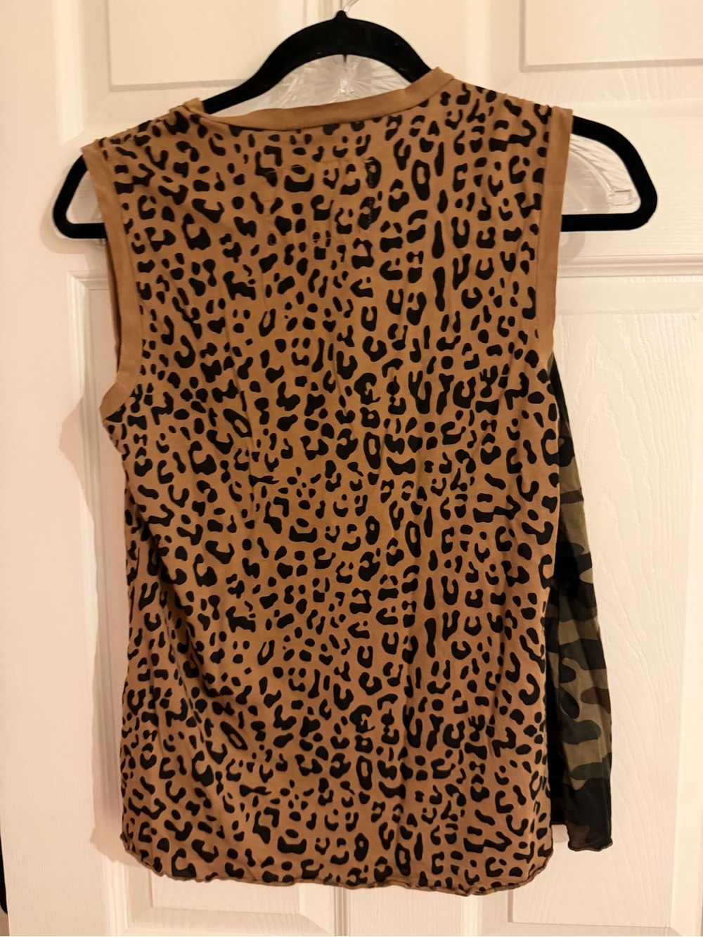 NILI LOTAN 2  Print Sleeveless Tank Top - camo & leopard - Picture 2 of 8